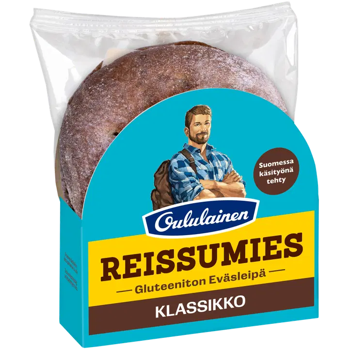 Oululainen Reissumies Gluteeniton Eväsleipä Klassikko 160g