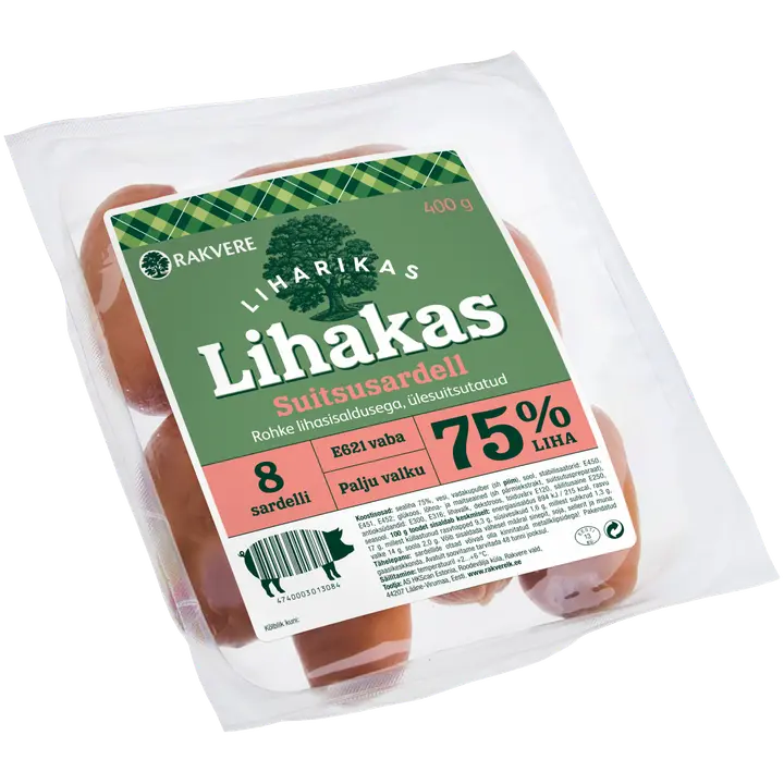Rakvere Lihakas Suitsusardell 400 G