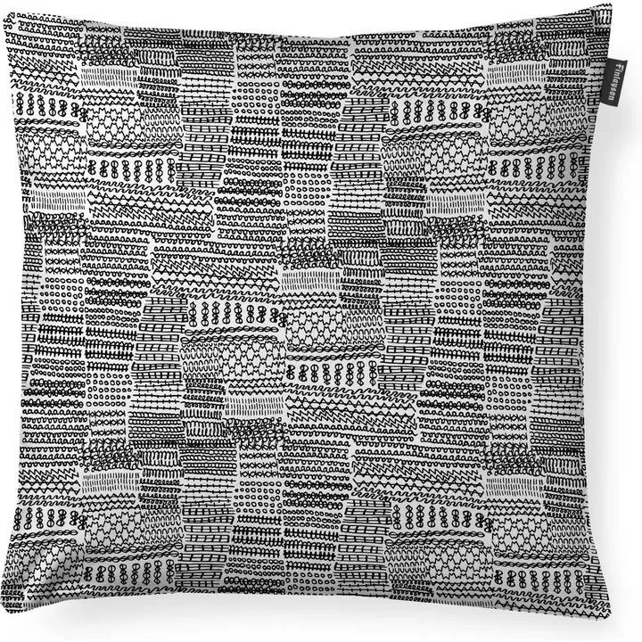 Finlayson koristetyynynpäällinen Kudelma cm 48x48 musta-valkoinen