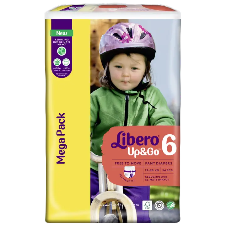 LIBERO Up&Go housuvaippa koko 6, 54kpl, 13-20 kg