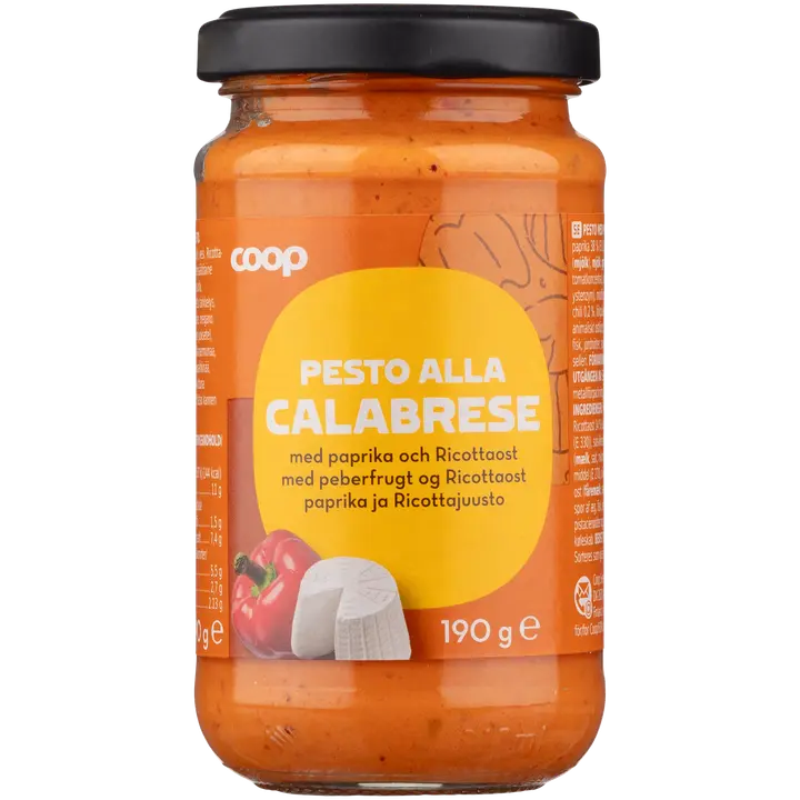 Coop Pesto Alla Calabrese paprika ja ricotta 190 g