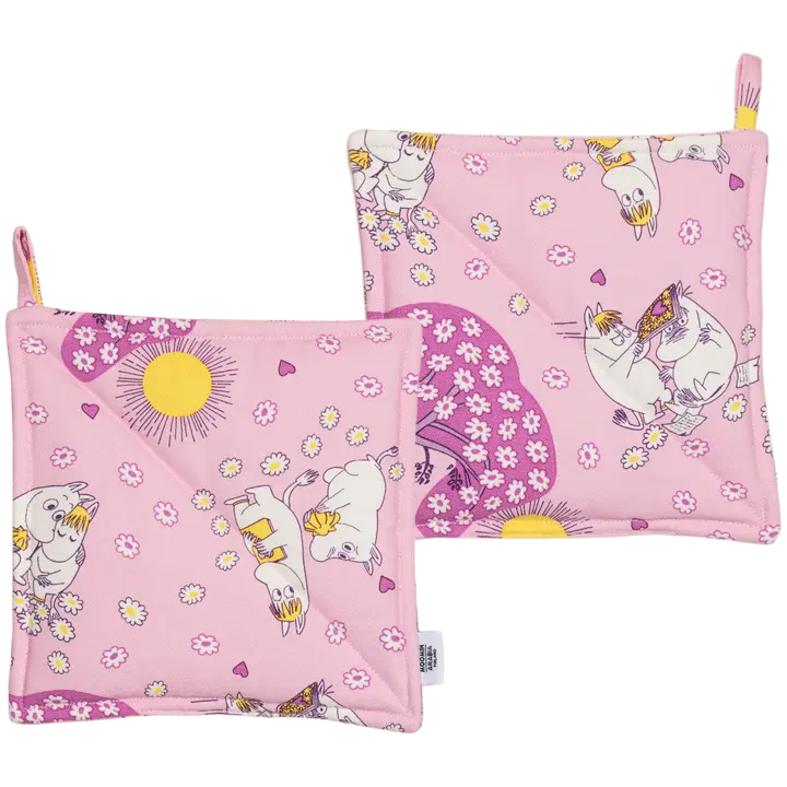 Pajalapid 2tk Muumid Kullakesed 22x22 roosa