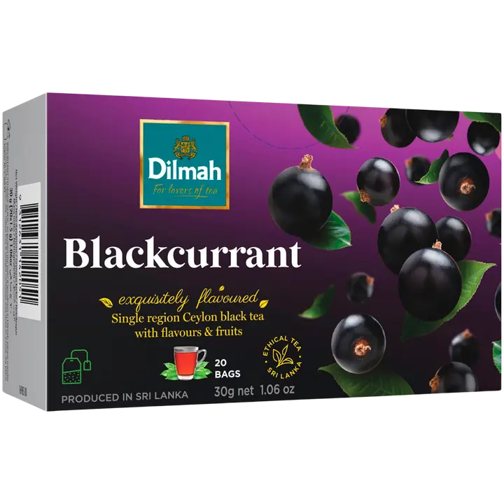 Dilmah must tee mustasõstramaitseline 20 x 1,5 g