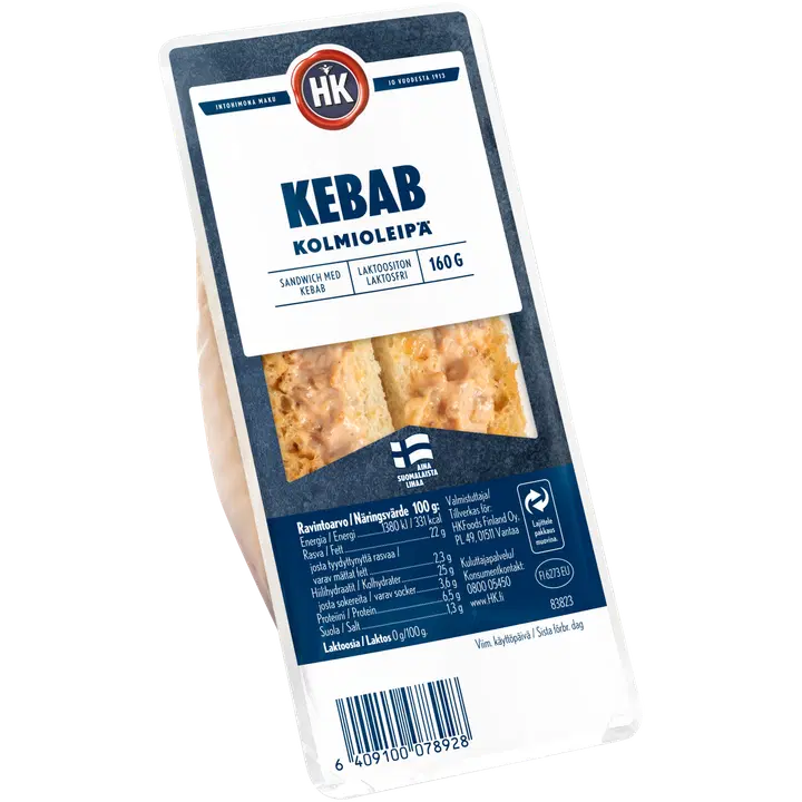 HK Kebab kolmioleipä 160g