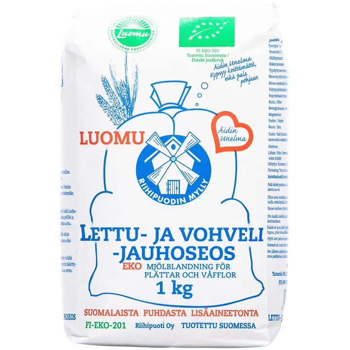 Lettu- ja vohvelijauho 1 kg