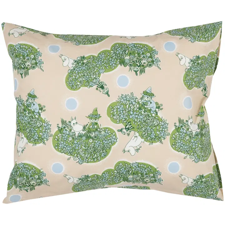 Moomin Arabia Muumi tyynyliina 50x60 Yhdessä aina GOTS