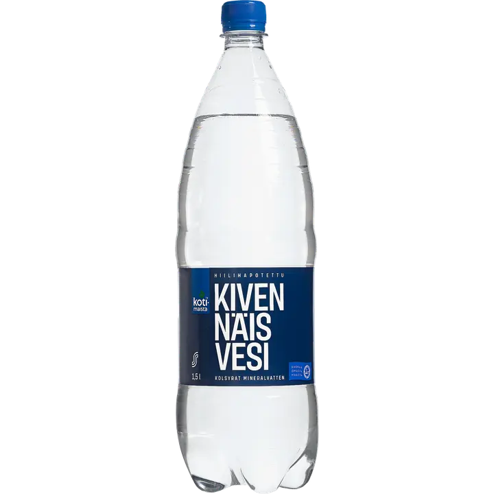 Kotimaista kevyesti hiilihapotettu kivennäisvesi 1,5 l kmp