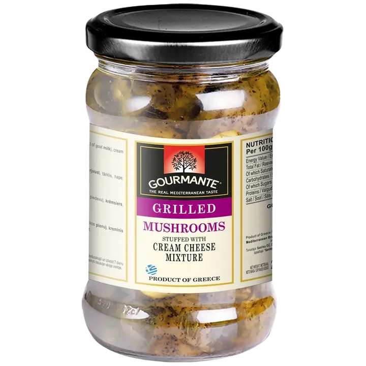 Gourmante grillitud seened toorjuustu täidisega 320ml