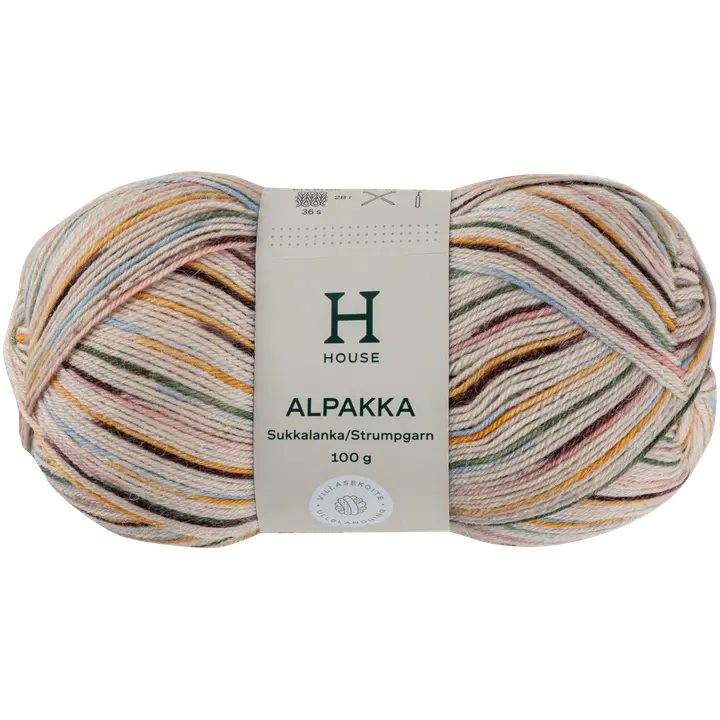 House sukkalanka Alpakka 100g CNE-1520 off white/ pastel colors