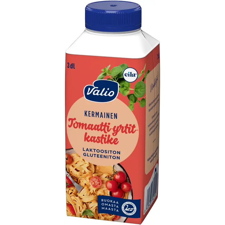 Valio kermainen tomaatti-yrtit kastike 3 dl laktoositon