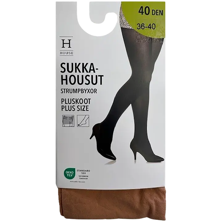 House naisten sukkahousut 40 den maxi 3D, plus-koko Natural, koko 42-46