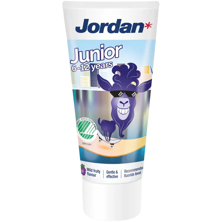 Jordan Mild fruity taste junior 6-12 vuotta lasten hammastahna 50ml
