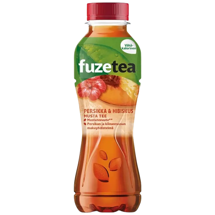 Fuze Tea Persikka&Hibiskus teejuoma muovipullo 0,4 L