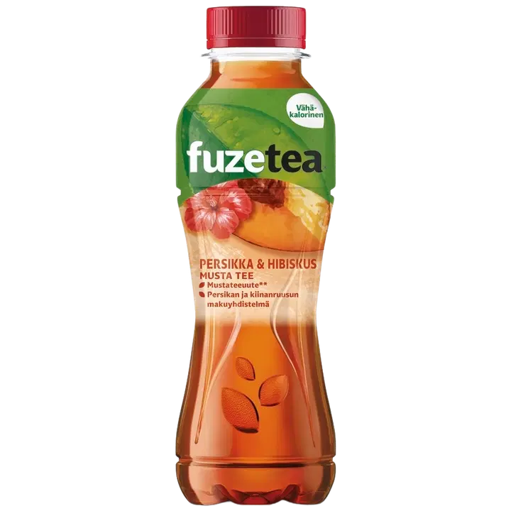Fuze Tea Persikka&Hibiskus teejuoma muovipullo 0,4 L