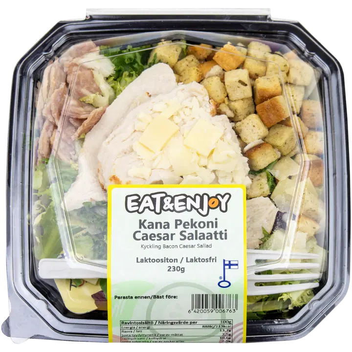 Eat & Enjoy Kana Pekoni Caesar Salaatti 230g