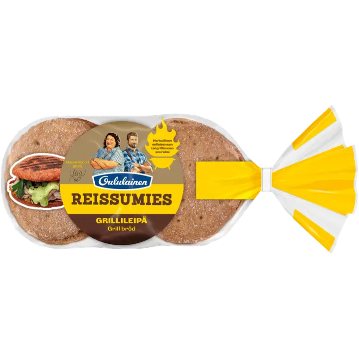 Oululainen Reissumies Mestarileipuri Grillileipä 6kpl 360g, vehnäleipä