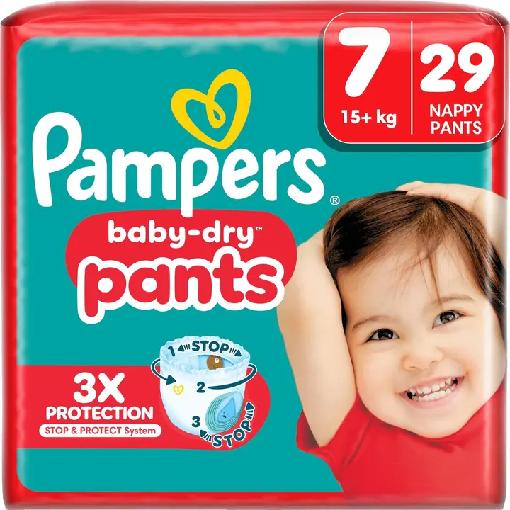Pampers Baby Dry Pants S7 15+ kg 29kpl housuvaippa