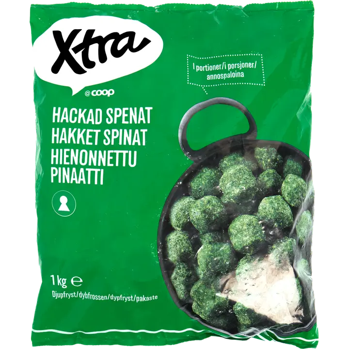 Xtra pinaatti 1 kg pakaste