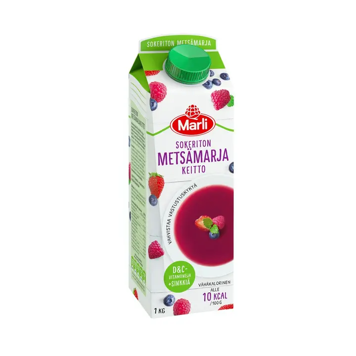 Marli Sokeriton Metsämarjakeitto + D&C-vitamiinit, sinkki 1kg