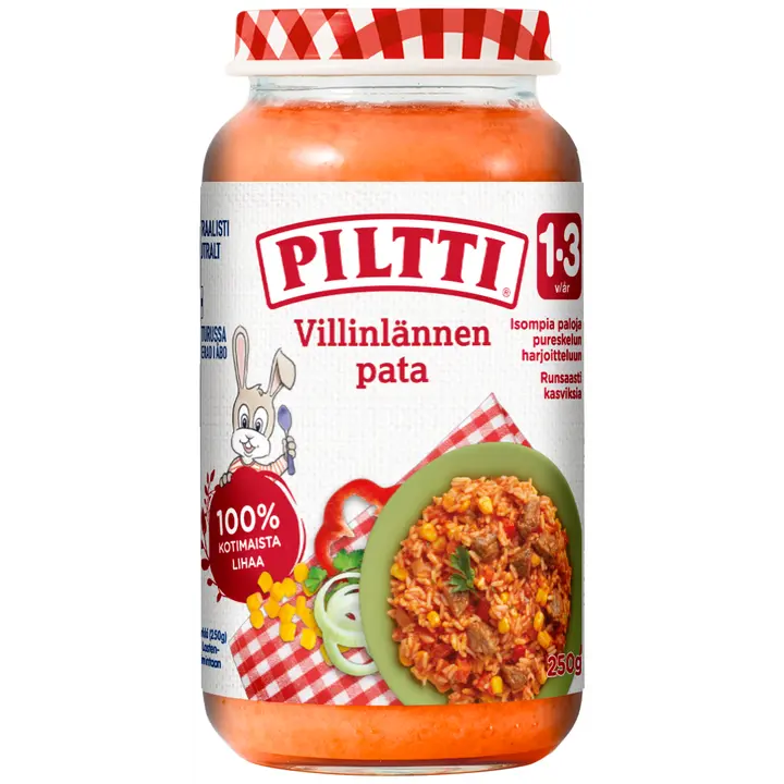 Piltti 250g Villinlännenpata lastenateria 1-3v