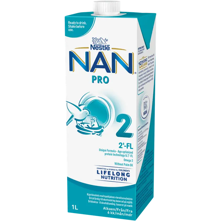 Nestlé Nan 1000ml Pro 2 käyttövalmis maitopohjainen vieroitusvalmiste