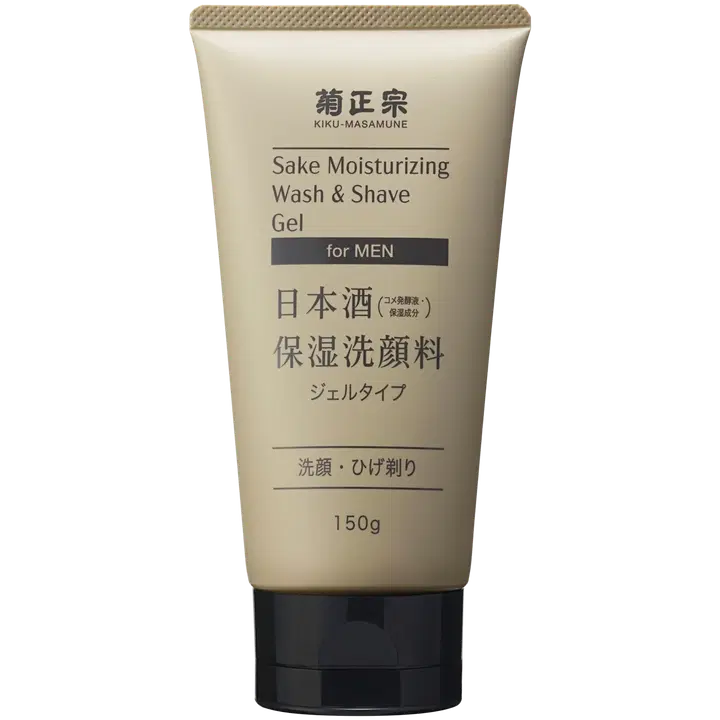 KIKU-MASAMUNE MEN Sake kosteuttava kasvojenpuhdistus & parranajogeeli 150g