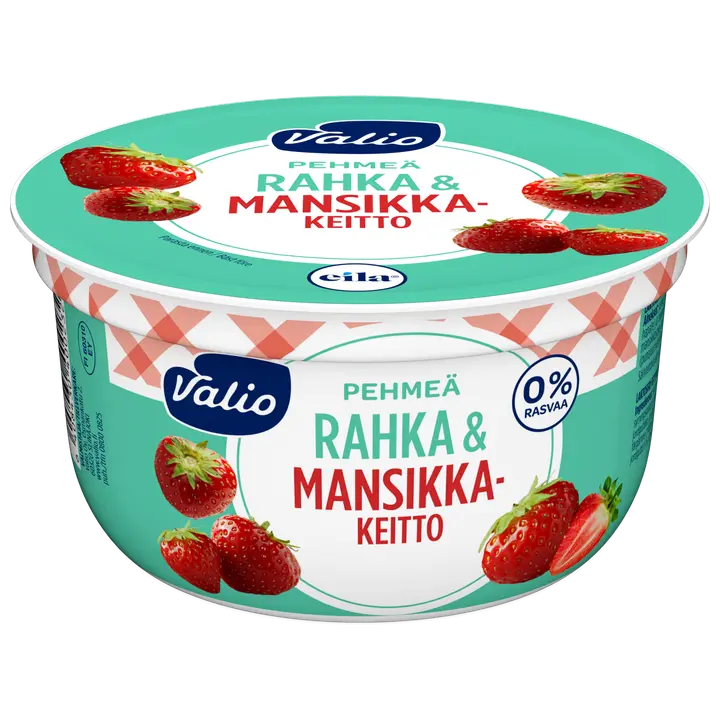 Valio pehmeä rahka & mansikkakeitto 150 g laktoositon