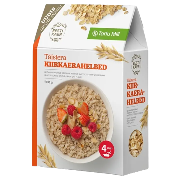 Tartu Mill täistera kiirkaerahelbed 500 g