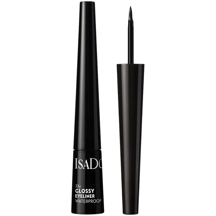 Isadora The Glossy Eyeliner silmänrajauskynä 40 Chrome Black 2,5 ml