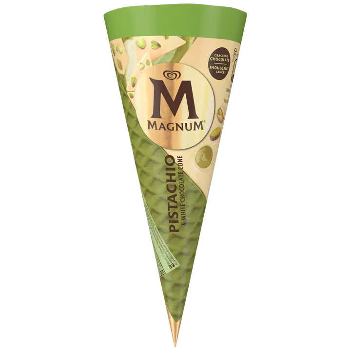 Magnum Pistaatsia Ja Valge Šokolaadi Koonusjäätis 82 g/115 ml