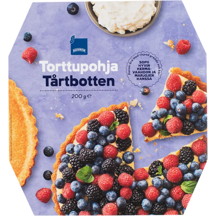 Rainbow torttupohja 200 g