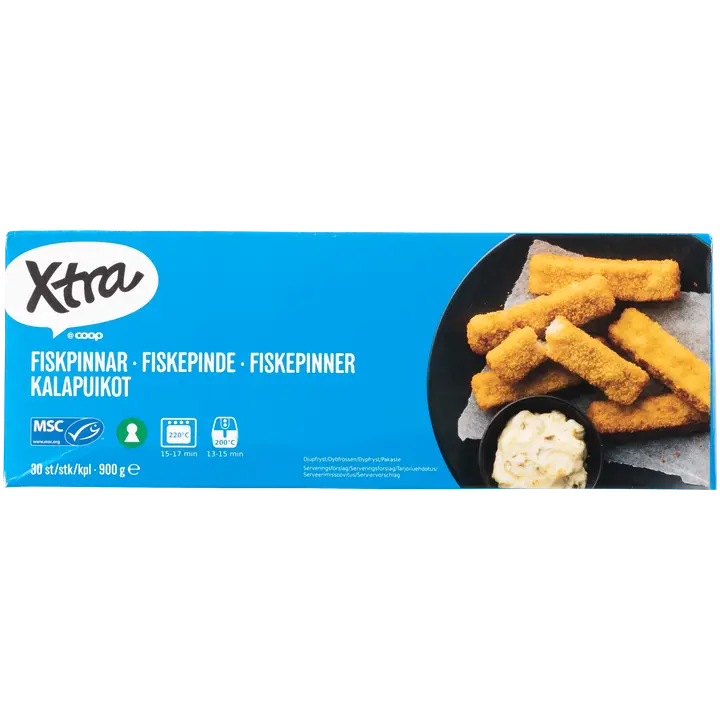 Xtra kalapuikot 900 g MSC pakaste                             