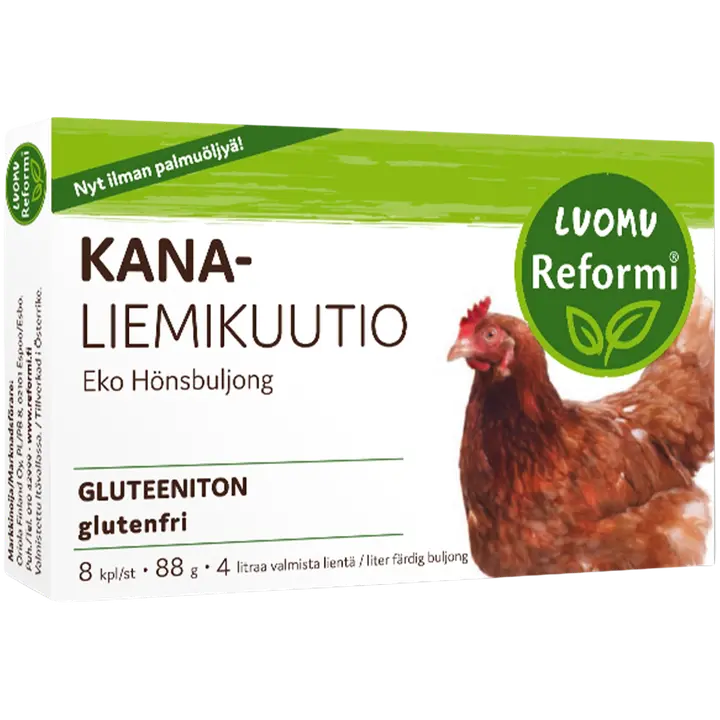 Reformi Luomu Kanaliemikuutio 88g 8kpl