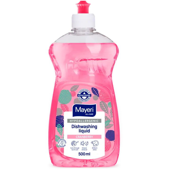 Nõudepesuvahend Mayeri Red Cranberry hüpoallergeenne 500ml