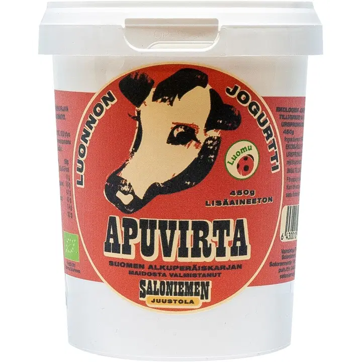Apuvirta luomu lehmän jogurtti 450g