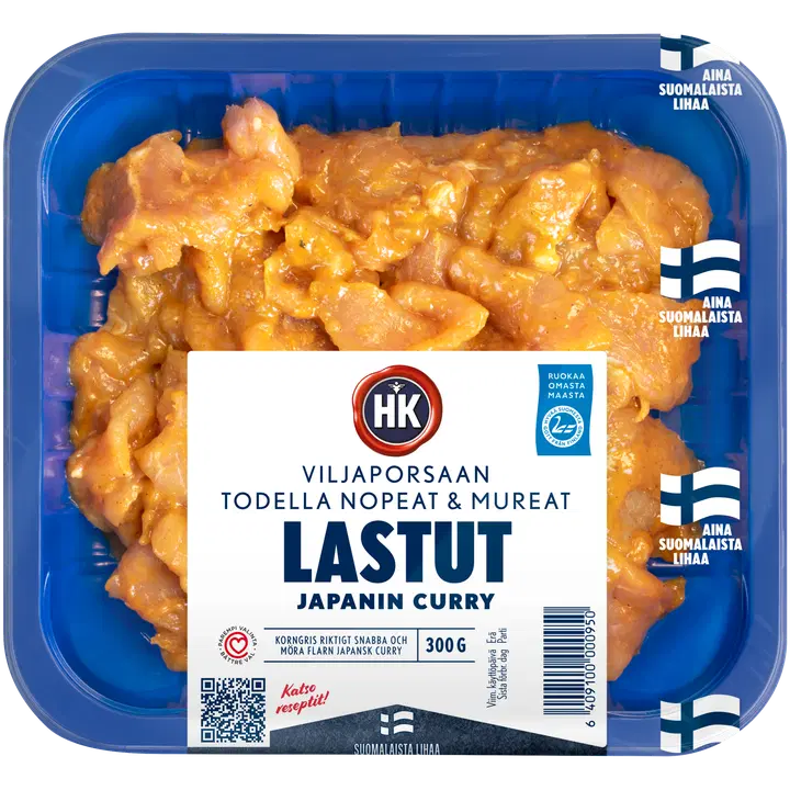HK Viljaporsaan Todella nopea mureat lastut Japanin curry 300g