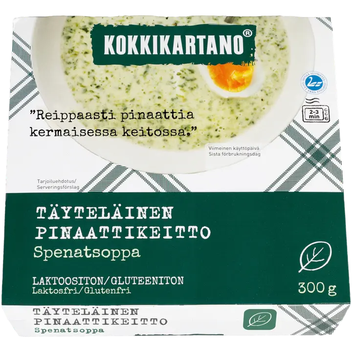 Kokkikartano Täyteläinen pinaattikeitto 300g