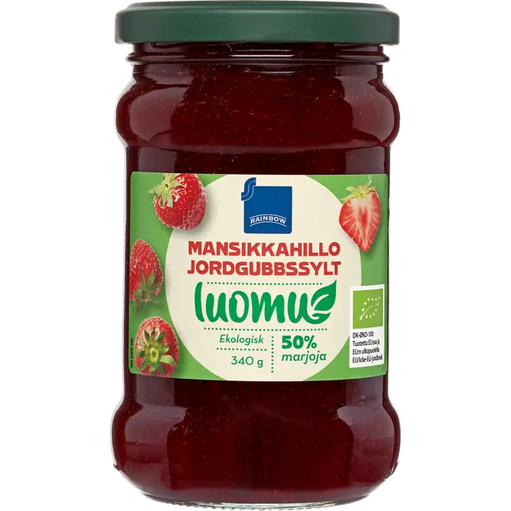 Rainbow mansikkahillo luomu 340 g