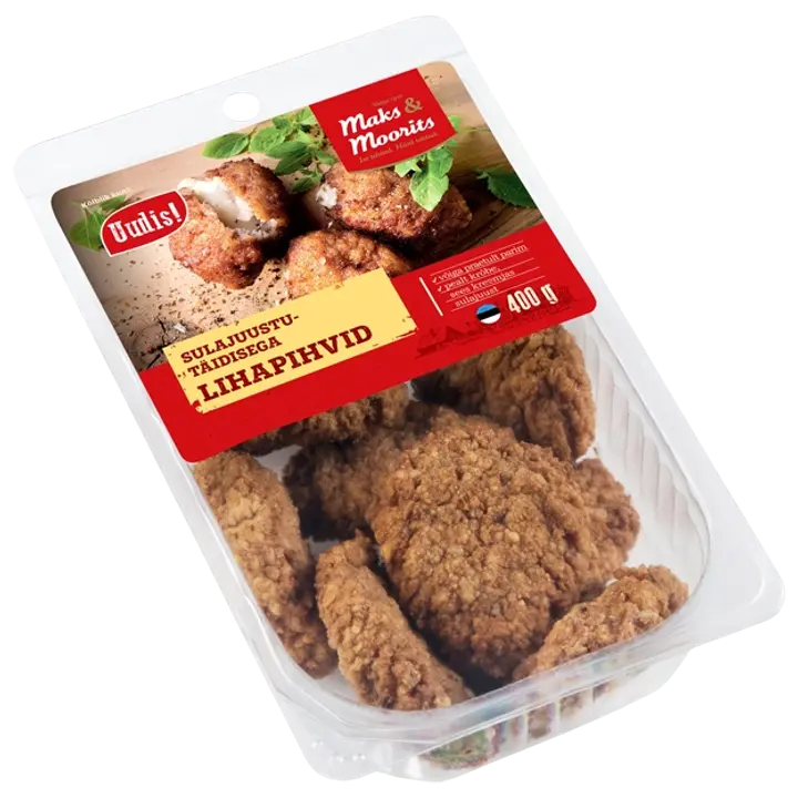 Lihapihvid, sulajuustutäidisega 400 g