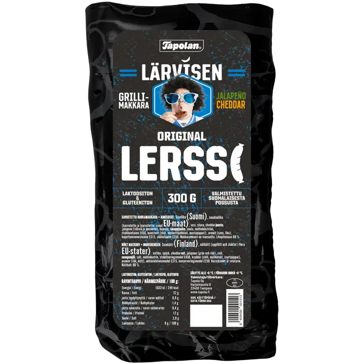 Tapola Lärvisen lerssi jalapeno-cheddar 300 g
