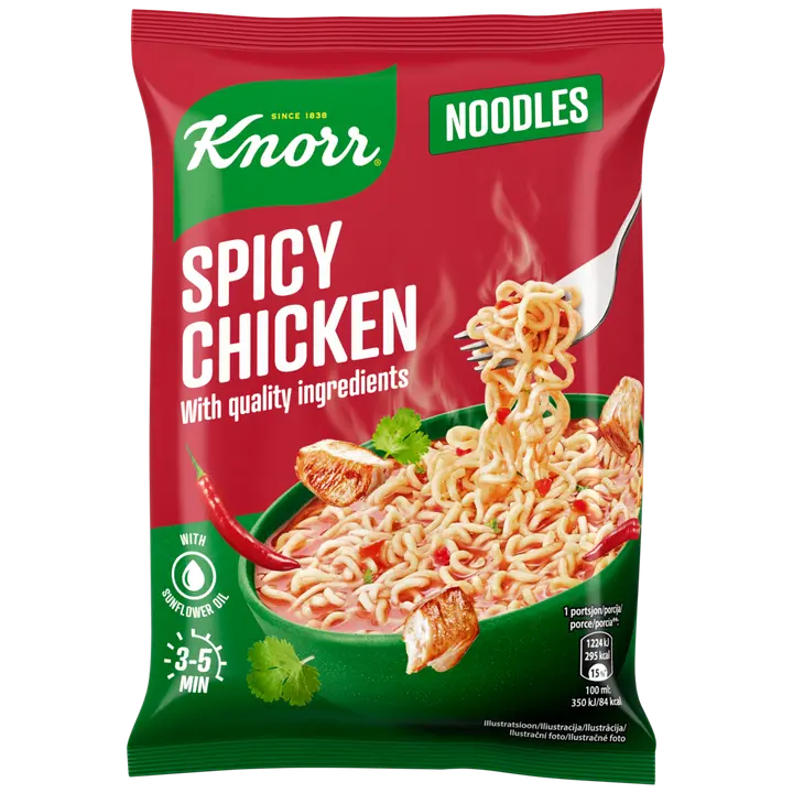 Knorr kiirnuudlid vürtsikad kanamaitselised 63g