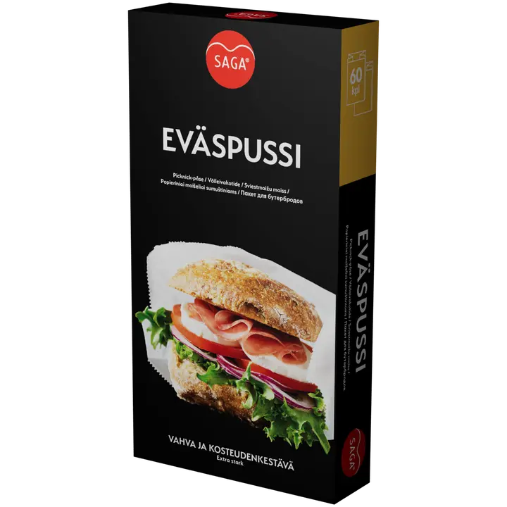 SAGA eväspussi 60 kpl