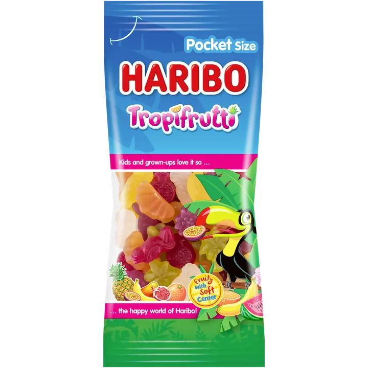 HARIBO Tropi Frutti 75g Hedelmäkarkkipussi