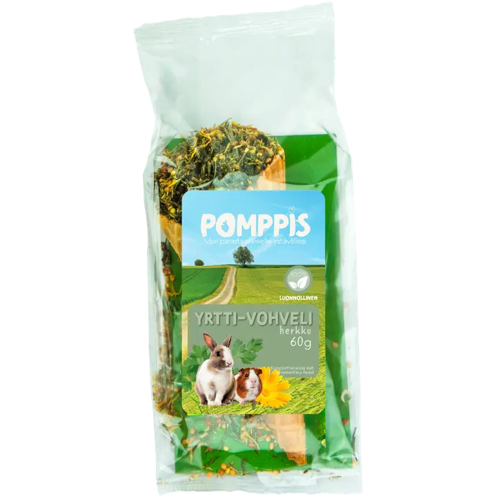 Pomppis jyrsijän yrtti-vohvelituutti 60g