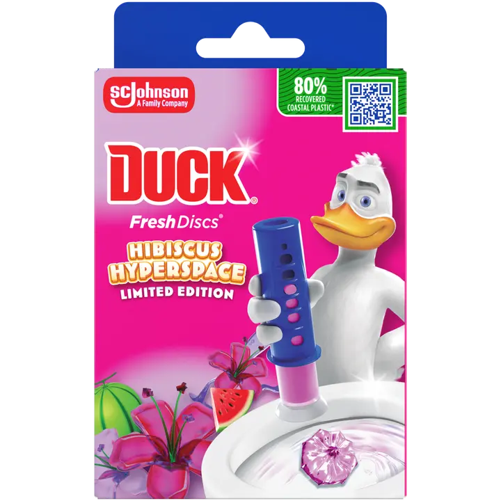 Duck 36 ml Hibiscus Hyperspace WC-raikastin aloituspakkaus