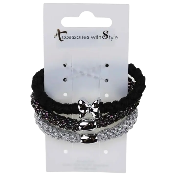 Käevõrude komplekt tume bling