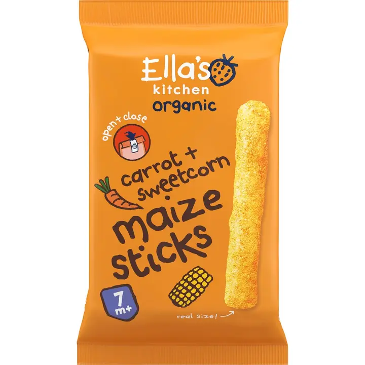 Ella's Kitchen Maissi porkkana maissitikku LUOMU 16g 7kk