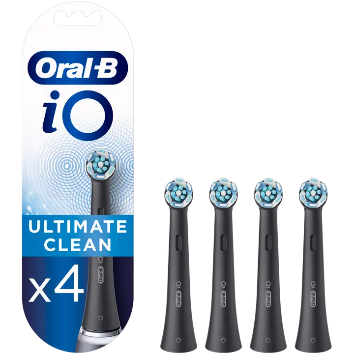 Oral-B Vaihtoharjat iO Ultimate Clean Black 4 kpl