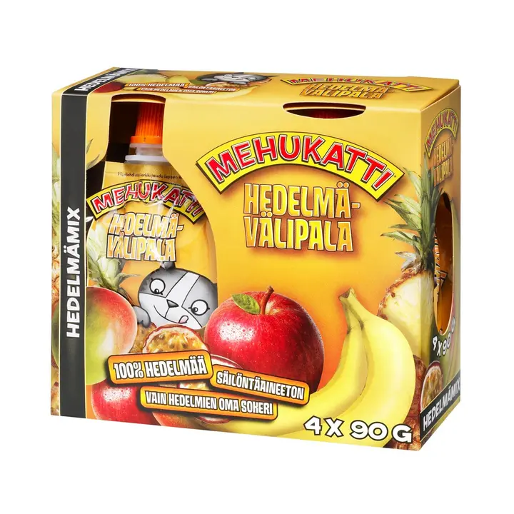 Mehukatti hedelmämix hedelmävälipala 4x90g