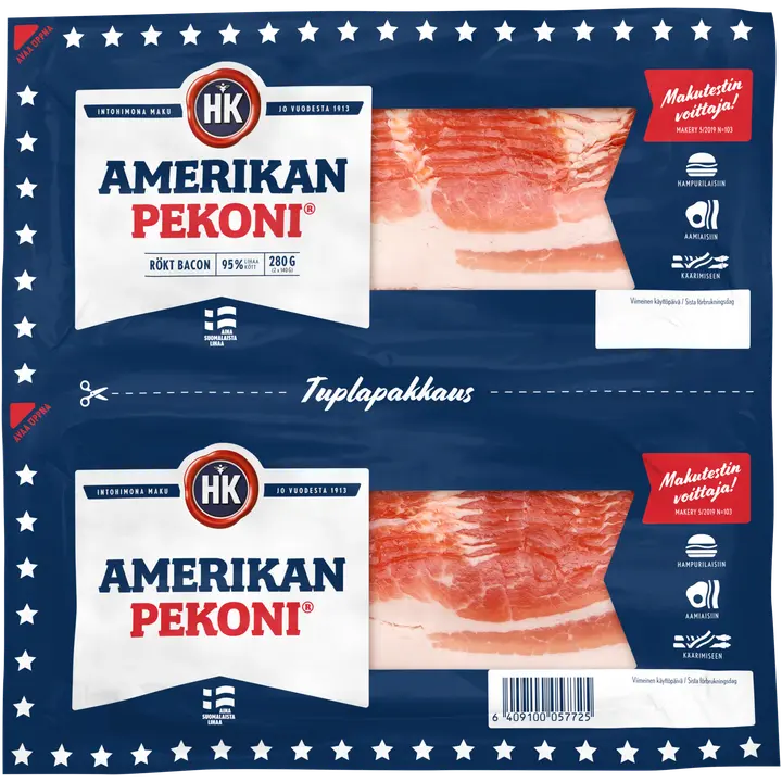 HK Amerikan pekoni® Tuplapakkaus 280 g